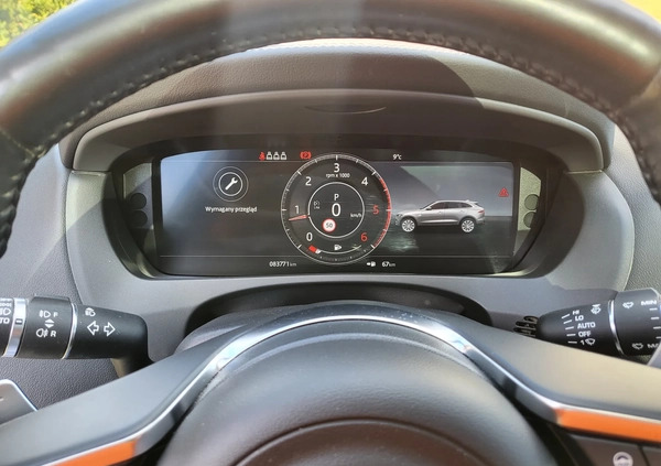Jaguar F-Pace cena 116990 przebieg: 84000, rok produkcji 2018 z Dynów małe 781
